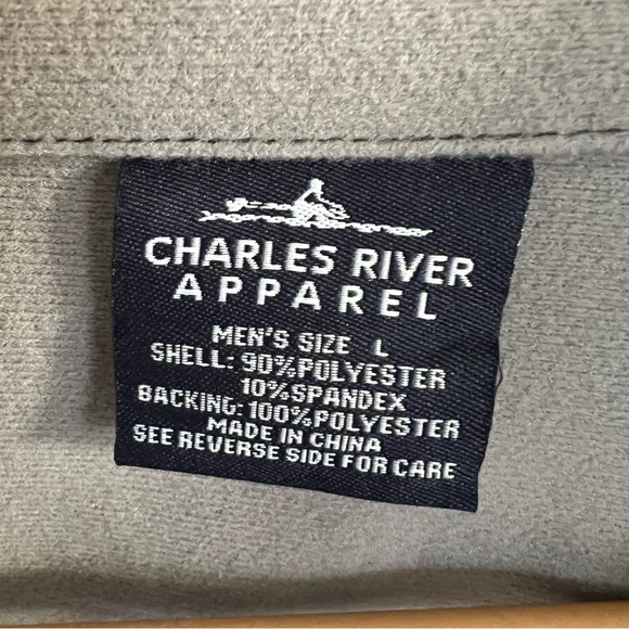Charles River Zip Up Lightweight Jacket Sz L - Picture 6 of 9